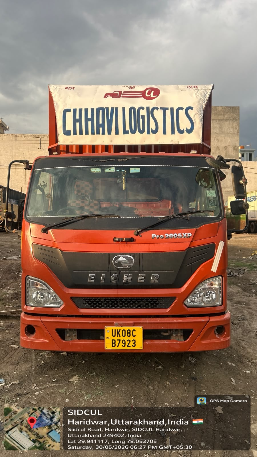 Chhavi Logistics truck ready for dispatch