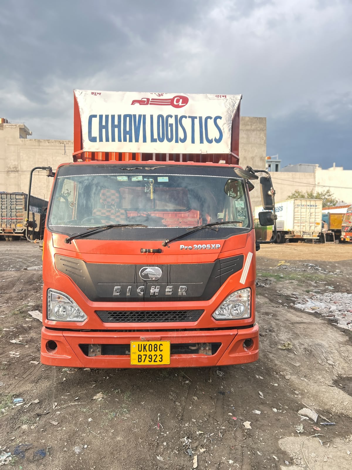 Chhavi Logistics truck at SIDCUL Haridwar